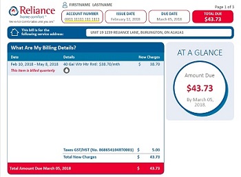 Bill Information